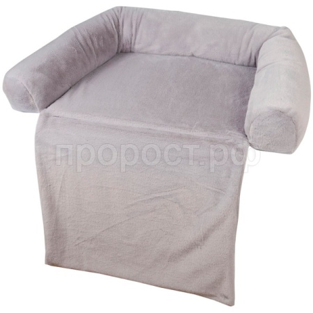 Лежанка с пледом на диван (мех) серый/03715-2/1/Ксоди Лежанка с пледом на диван (мех) серый/03715-2/1/Ксоди