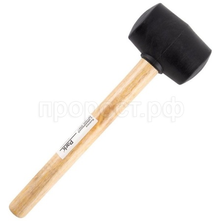 Киянка резиновая черная 250 г деревянная рукоятка /100шт/101173