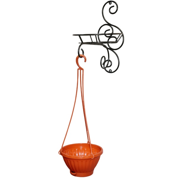 Подставка Настенная РЗДИ Крюк Комбо 1 горшок графит