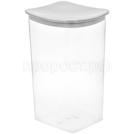 Емкость д/сыпуч. прод. квадратная 1,9л смоки М1224 / 15шт/М-пласт   Емкость д/сыпуч. прод. квадратная 1,9л смоки М1224 / 15шт/М-пласт