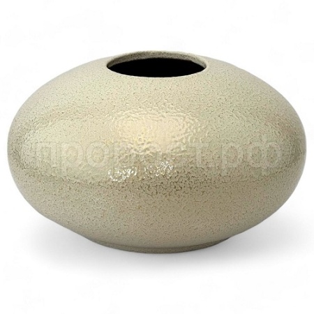 АЦ Ваза Эллипс глянец бел/зол d18h10см  V52/728329