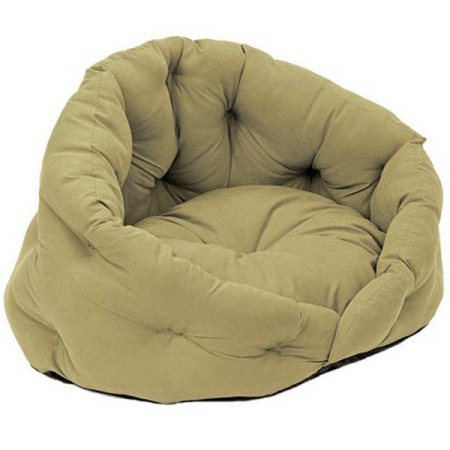 Лежанка Sleep-Бархат №2 овальная пухлая с подушкой 60*48*43см/94474милит/Дарэлл  Лежанка Sleep-Бархат №2 овальная пухлая с подушкой 60*48*43см/94474милит/Дарэлл