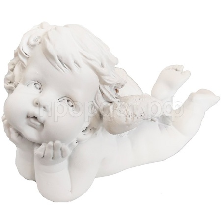Фигура Ангел задумчивый (белый) L17W9,5H10см 718288/A106