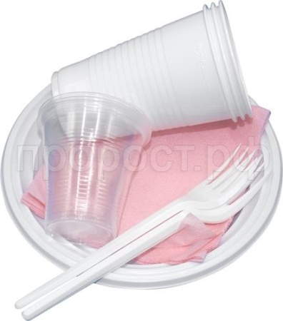 Набор однораз.посуд."Мини" на 3 персоны Набор однораз.посуд."Мини" на 3 персоны