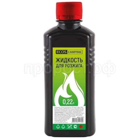 Жидкость для розжига Ecos 0,22л  Жидкость для розжига Ecos 0,22л