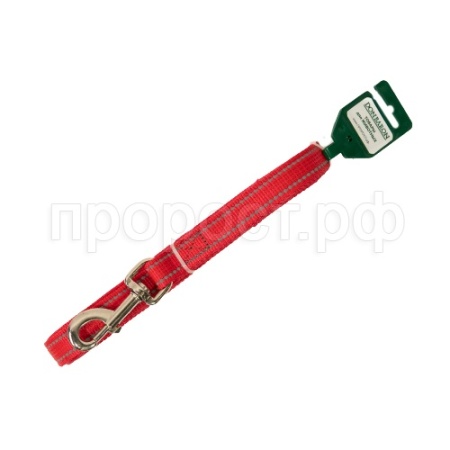 Поводок капрон 20мм*5м красный со светоотражающими полосами DONBARON Поводок капрон 20мм*5м красный со светоотражающими полосами DONBARON