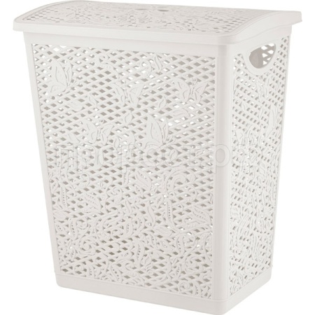 Корзина д/белья Keeplex Fiori 35л с крышкой белое облоко KL1205 /10шт/ПР Корзина д/белья Keeplex Fiori 35л с крышкой белое облоко KL1205 /10шт/ПР