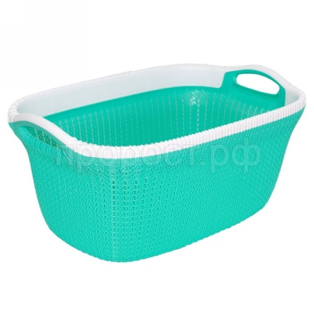 Корзина для белья 35л Santa овальная микс /05066  Корзина для белья 35л Santa овальная микс /05066