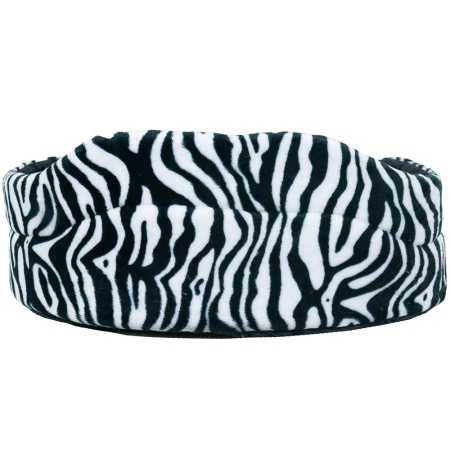 Лежак тапок стеганый поролоновый принт САФАРИ ЗЕБРА 52*46*20см/DONBARON