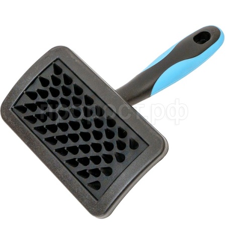 Щетка DeLIGHT резиновая средняя массажная длинный зуб 36836М (Б)/6/Пет Лайн Щетка DeLIGHT резиновая средняя массажная длинный зуб 36836М (Б)/6/Пет Лайн