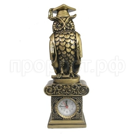 Фигура Часы Сова-магистр L10,5W8,5H31см 713221/SH009
