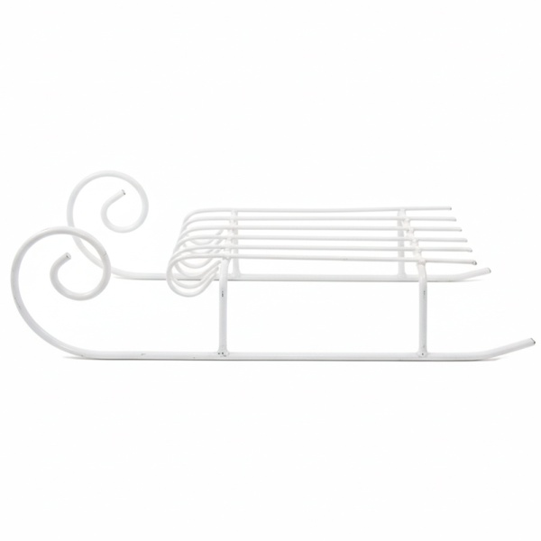 ДЕКОР Фигура Сани 90-10 белые РЗДИ/1шт