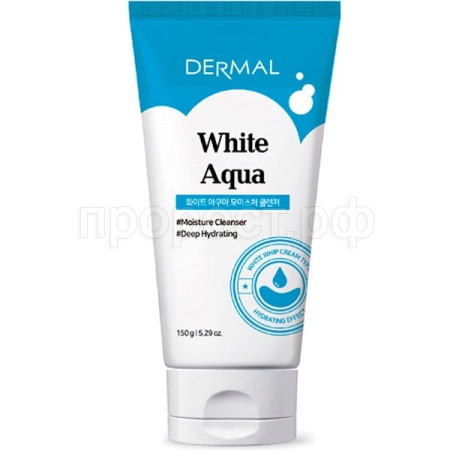 Крем-пенка "White Aqua" для умывания с гиалуроновой кислотой 150г 113508/50шт/
