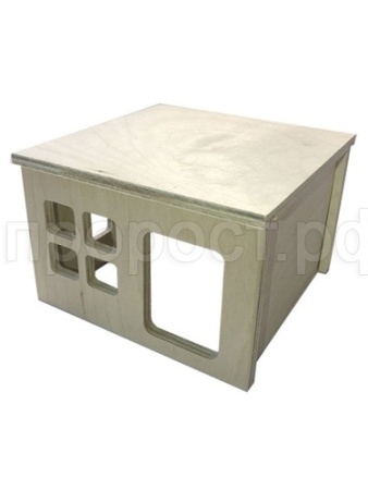 Игрушка для грызунов Домик ЕСО Кемпинг деревянный 13*13*9см/86821 