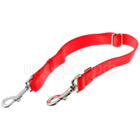 Удлинитель для поводка 25мм 50см-80см красный/металл 73-2892/Пет Лайн Удлинитель для поводка 25мм 50см-80см красный/металл 73-2892/Пет Лайн