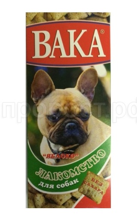 Лакомство для собак ВАКА Яблоко 100гр 