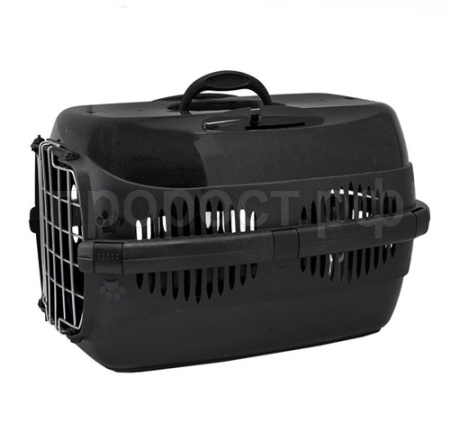 Переноска Спутник №1 ZooM с металлической  дверцей +наплечный ремень до 9кг 29*43*27,5см черный/3993/Дарэлл Переноска Спутник №1 ZooM с металлической  дверцей +наплечный ремень до 9кг 29*43*27,5см черный/3993/Дарэлл