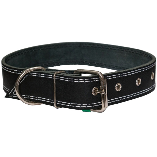 Ошейник кожа черный 1сл 35мм DONBARON Ошейник кожа черный 1сл 35мм DONBARON