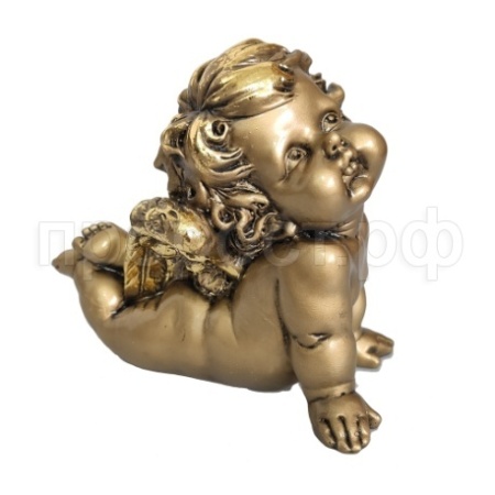 Фигура Ангел мечтательный (золото) L17W9,5H15 718305/A105