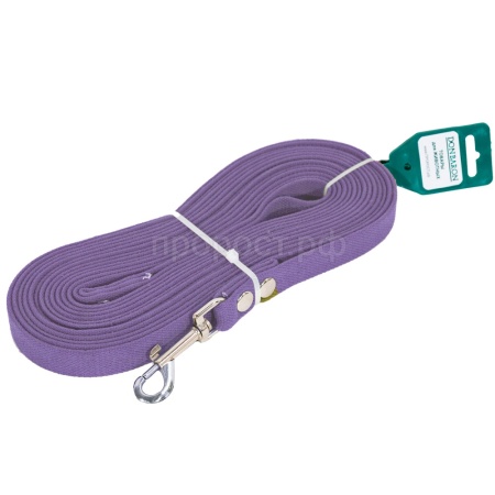 Поводок капрон 25мм*3м сиреневый DONBARON Поводок капрон 25мм*3м сиреневый DONBARON