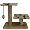 Когтеточка с двумя полками квадрат джут коричневый с игрушкой 37*57*55см/DONBARON Когтеточка с двумя полками квадрат джут коричневый с игрушкой 37*57*55см/DONBARON