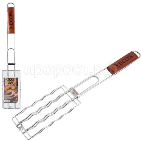 Решетка д/барбекю RD-169D (для сосисок р-р 17х8.5 см общая длина 50 см) 999617/24шт/ECOS Решетка д/барбекю RD-169D (для сосисок р-р 17х8.5 см общая длина 50 см) 999617/24шт/ECOS