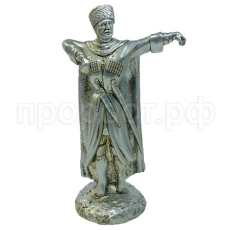 Фигура Джигит (серебро) L19W23H45см 713037/F663