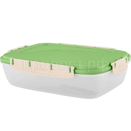 Контейнер д/прод. 1,3л Barberry прямоугольный герметичный фисташковый SE2246 /12шт/ПР  Контейнер д/прод. 1,3л Barberry прямоугольный герметичный фисташковый SE2246 /12шт/ПР