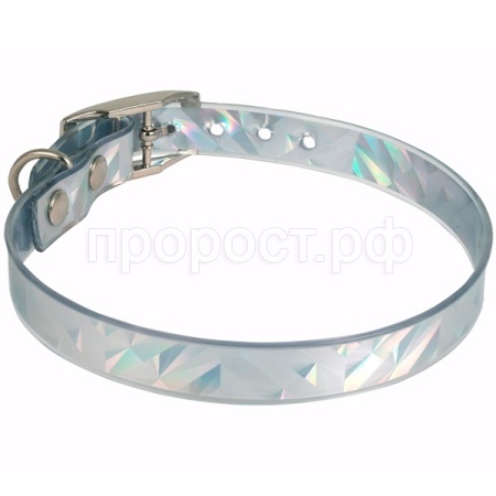 Ошейник синтетик 10мм Серебро 14-20см/50310027/Каскад