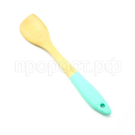 Лопатка кулинарная №2 30см бамбук силикон.ручк КТ-ЛК-101/20шт/Катунь Лопатка кулинарная №2 30см бамбук силикон.ручк КТ-ЛК-101/20шт/Катунь