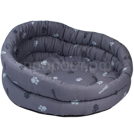 Лежанка круглая стеганая с подушкой хлопок разноцветная 60*60*20/9133 Лежанка круглая стеганая с подушкой хлопок разноцветная 60*60*20/9133