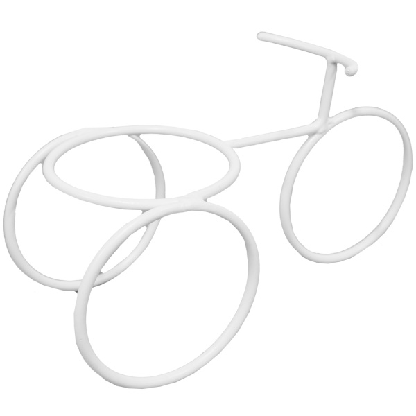 Подставка Настольная РЗДИ Велосипед мини 1 горшок белый Подставка Настольная РЗДИ Велосипед мини 1 горшок белый