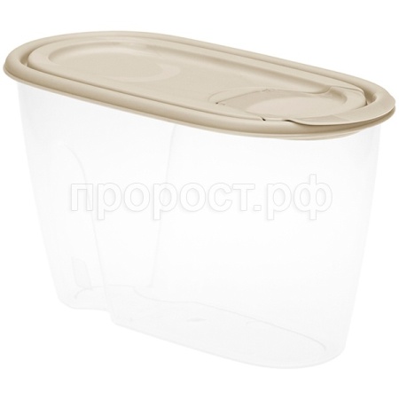 Емкость для сыпучих продуктов 0,9л латте   Емкость для сыпучих продуктов 0,9л латте