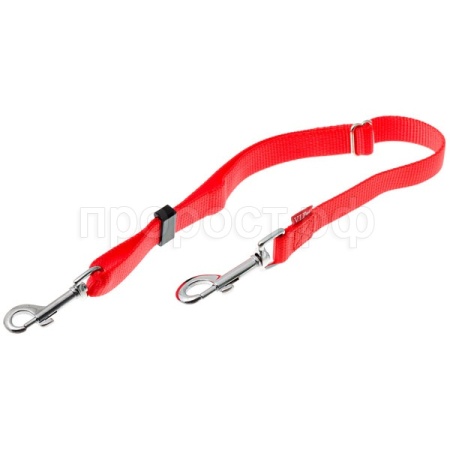 Удлинитель для поводка 20мм 50см-80см красный/металл 73-2890/Пет Лайн Удлинитель для поводка 20мм 50см-80см красный/металл 73-2890/Пет Лайн