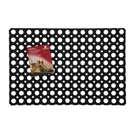 Коврик придверный 40*60*1,6см VORTEX ячеистый, грязесборный 20001/12шт/Профит