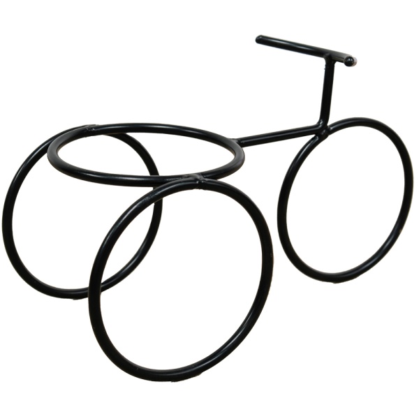 Подставка Настольная РЗДИ Велосипед мини 1 горшок черный Подставка Настольная РЗДИ Велосипед мини 1 горшок черный