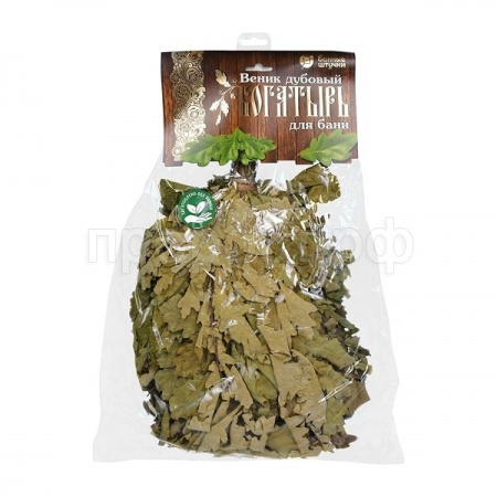 Веник дубовый Богатырь "Банные штучки" 32115 /20шт/Профит Веник дубовый Богатырь "Банные штучки" 32115 /20шт/Профит