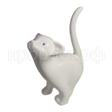 Фигура Котенок игривый (белый глянец) L18W7H18,5 713756/I086