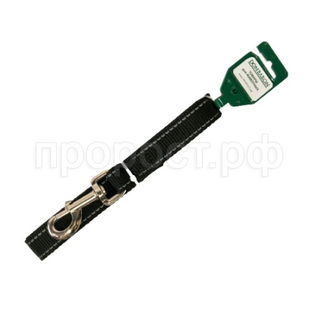 Поводок капрон 25мм*2м черный со светоотражающими полосами DONBARON Поводок капрон 25мм*2м черный со светоотражающими полосами DONBARON