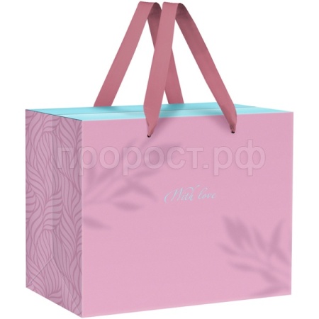 Пакет-коробка подарочный 27*20*13см "Twigs" мат. лам. MESHU/Рельеф Пакет-коробка подарочный 27*20*13см "Twigs" мат. лам. MESHU/Рельеф