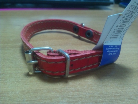 Ошейник кожа 15мм 1слойный 32-35см/40427 Ошейник кожа 15мм 1слойный 32-35см/40427