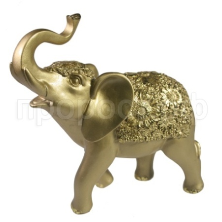 Фигура Слон (светлое золото) L19W7H20см 713863/D151