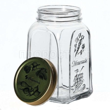 Банка стеклянная 1000мл HomeMade с металл. крышкой 80385SLB Банка стеклянная 1000мл HomeMade с металл. крышкой 80385SLB