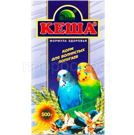 Птицы Кеша д/попугаев зерносмесь 500гр короб/170006/Вестерн ЧЗ