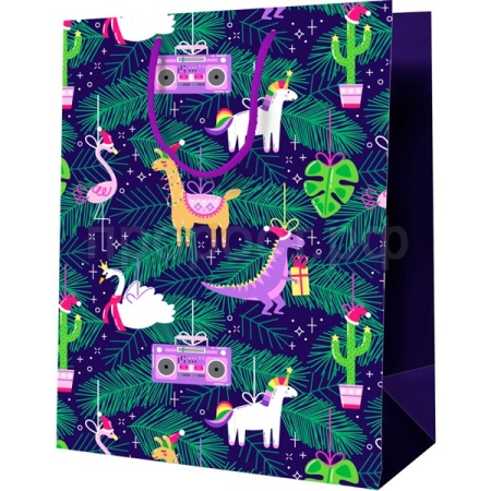 Пакет подарочный 18*23*10см "Новогодние игрушки" ламинированный MESHU /MS_52149/Рельеф Пакет подарочный 18*23*10см "Новогодние игрушки" ламинированный MESHU /MS_52149/Рельеф