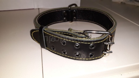 Ошейник кожа+брезент 45мм 3-х слойный 70-75см/41134 Ошейник кожа+брезент 45мм 3-х слойный 70-75см/41134