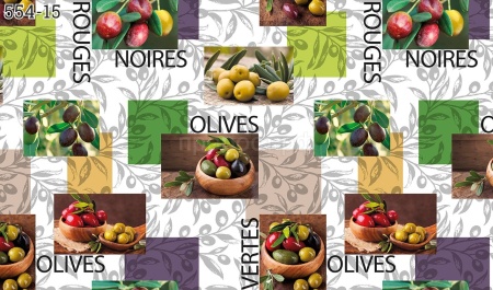 Клеенка столовая "МАЖОР" нетканная основа с ПВХ покрытием рулон 554/15