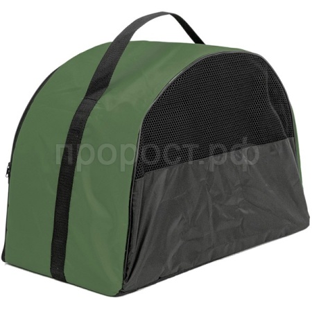 Сумка переноска ЧИП Полукруглая №4 нейлон с сетчатым окном 50*27*35см зеленая/9049зел/Дарэлл Сумка переноска ЧИП Полукруглая №4 нейлон с сетчатым окном 50*27*35см зеленая/9049зел/Дарэлл