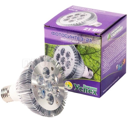 Фитолампа ФОТОСИНТЕЗ-21 для растений 7Вт Е27 Фитолампа ФОТОСИНТЕЗ-21 для растений 7Вт Е27