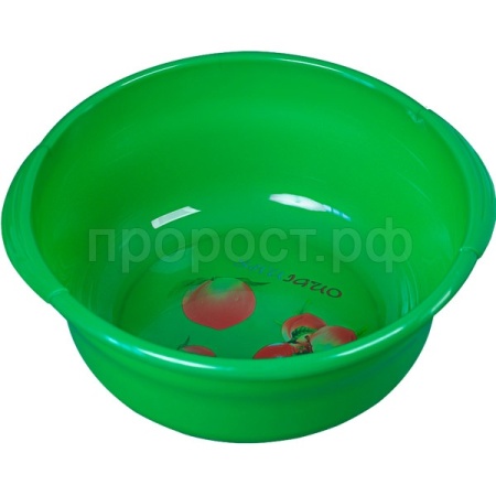 Таз 20л "Новинка" с ручками фисташковый 03016